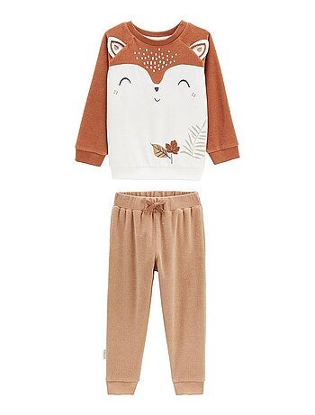 Pyjama Velours Marron Kiabi