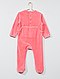 Pyjama imprimé en velours Bébé fille rose lapin Kiabi 10 00