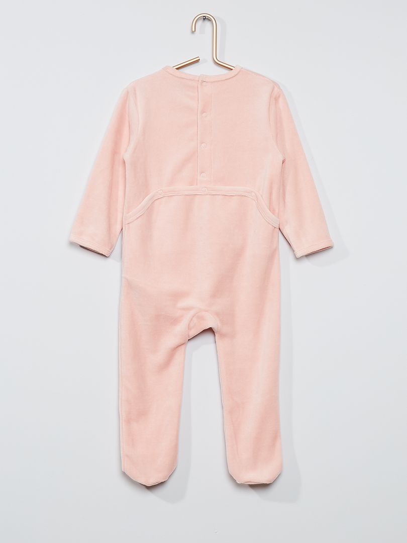 Pyjama Velours Rose Lapin Kiabi