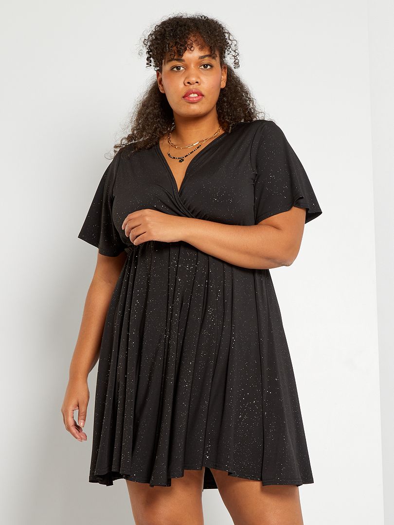 Robe patineuse à paillettes noir Kiabi 13 50