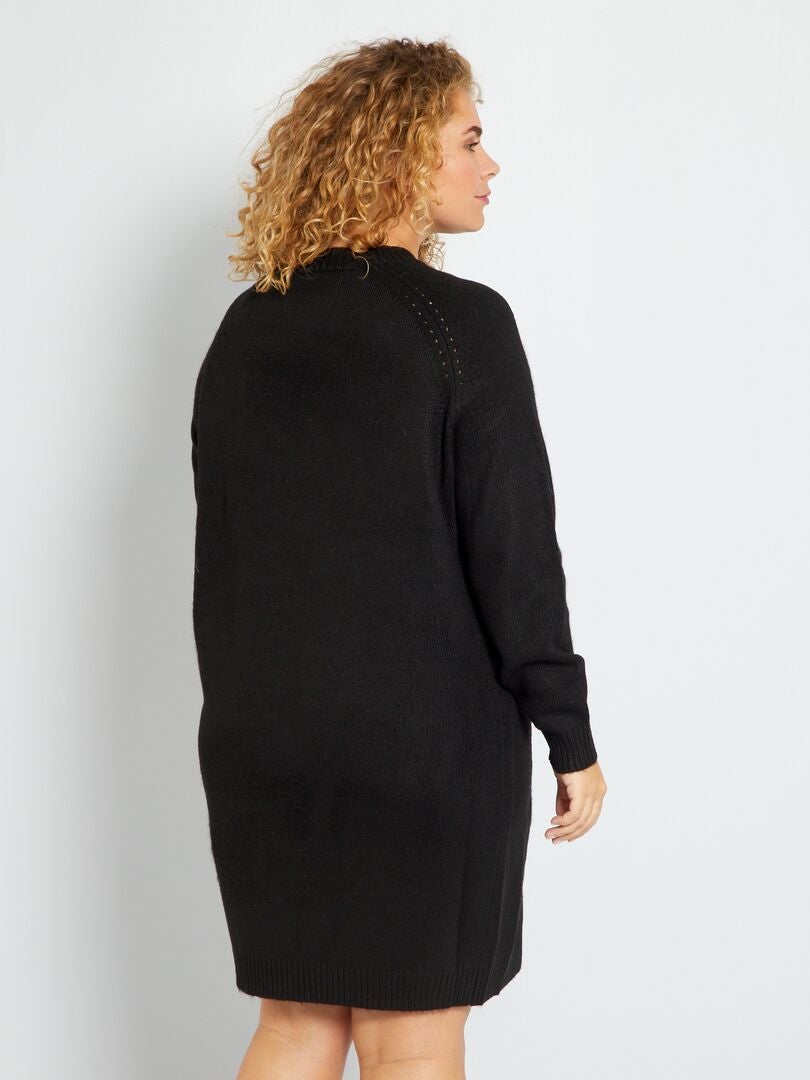 Robe Pull Courte Noir Kiabi