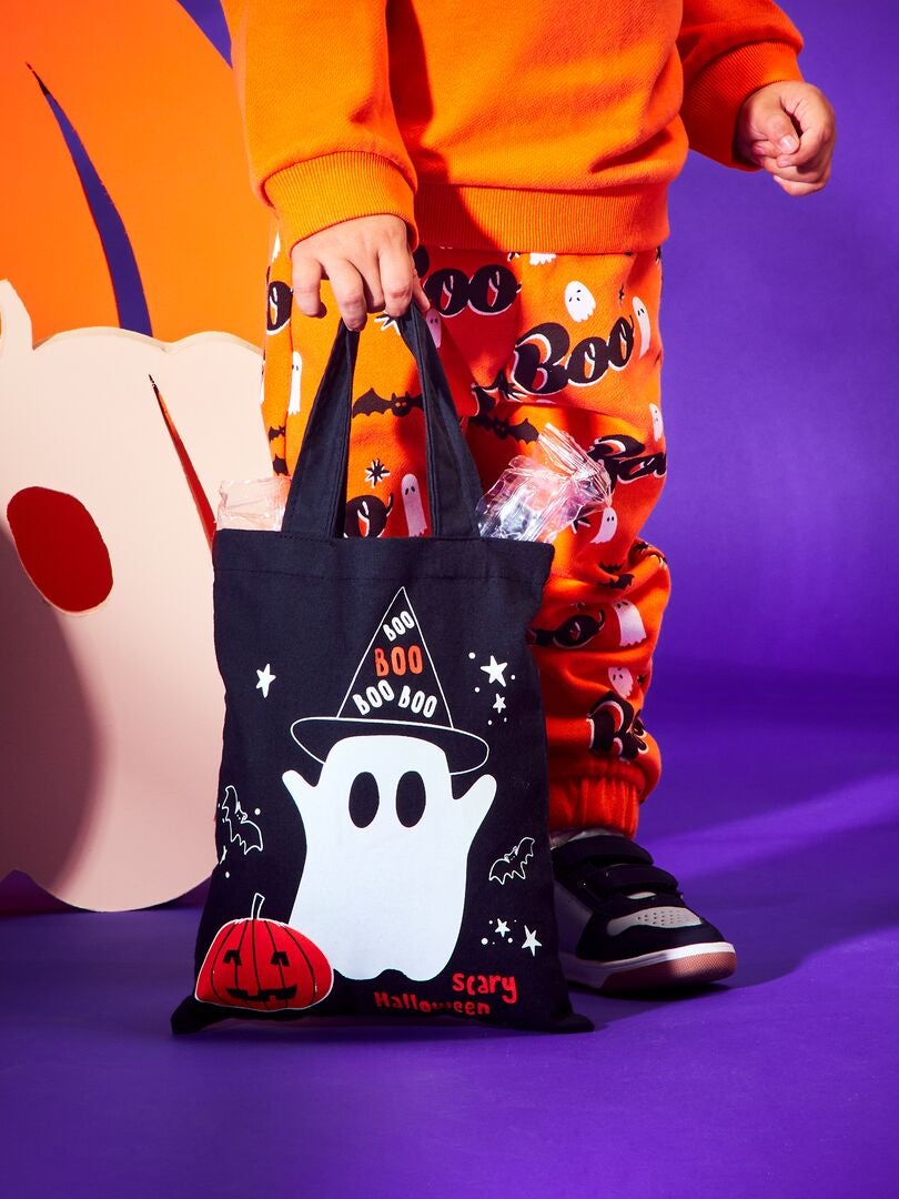 Sac à bonbon en toile Halloween Noir Kiabi 2 00