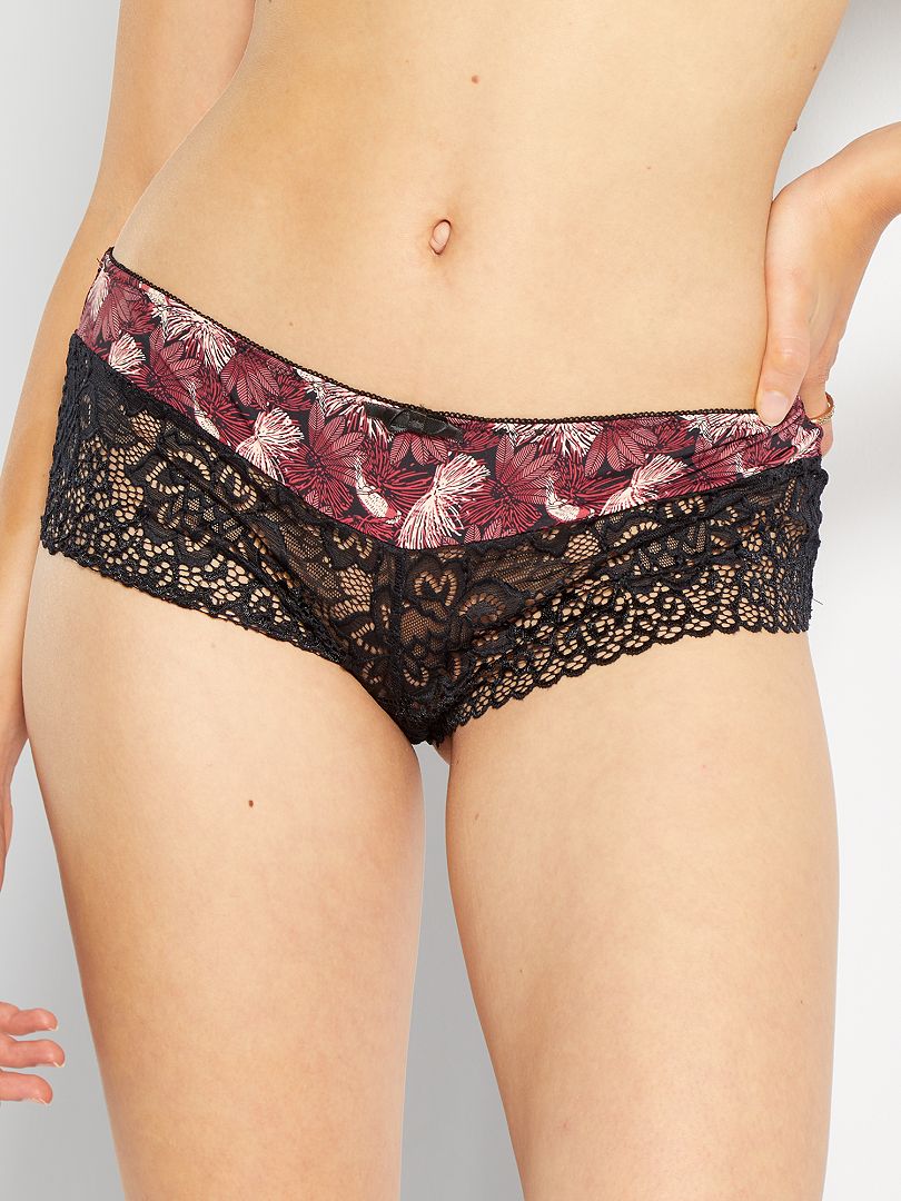 Shorty Envie De Lingerie Noir Kiabi 3 50