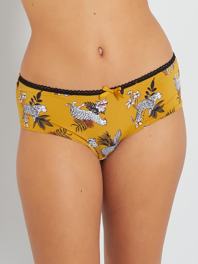 Shorty Envie De Lingerie Ocre Jaune Kiabi