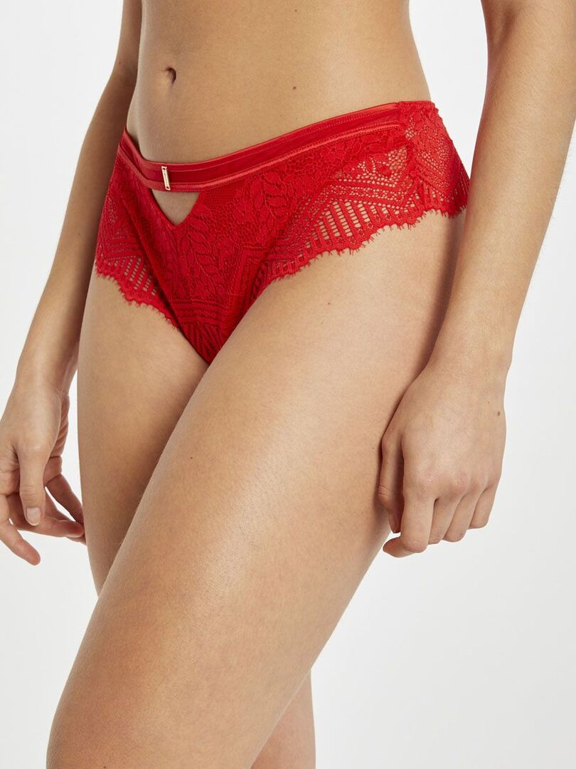 Shorty Tanga Sophia Morgan Lingerie Rouge Kiabi