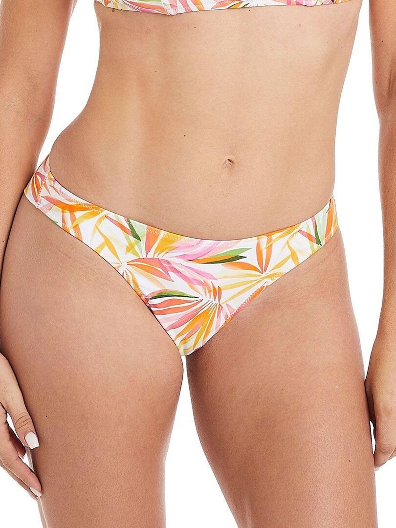 Slip De Bain Forme Tanga Bali Camille Cerf Pomm Poire Blanc