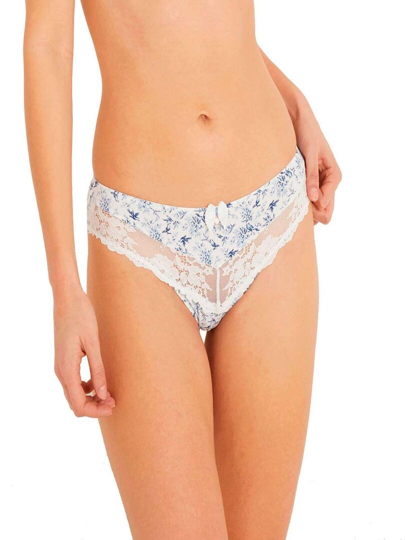 Slip Grande Taille COLOMBE Brigitte Bardot Lingerie Bleu Kiabi