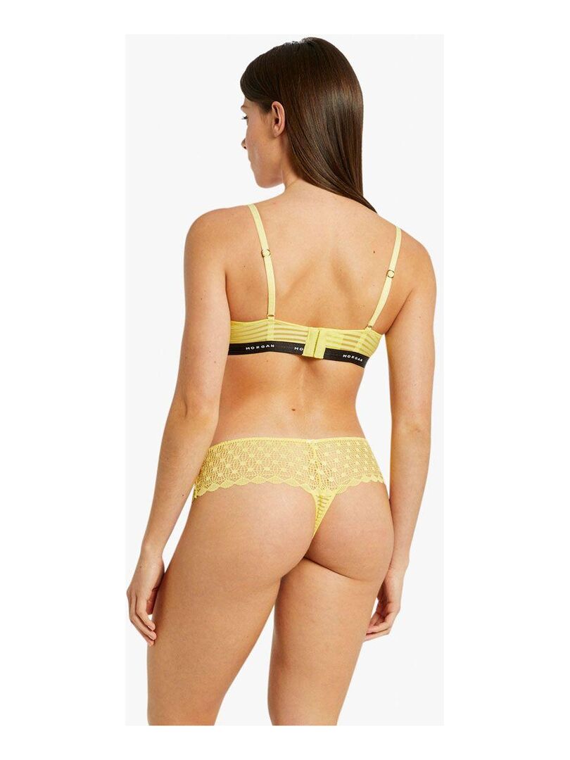 Soutien gorge à armatures LILY Morgan Lingerie Jaune Kiabi 33 00