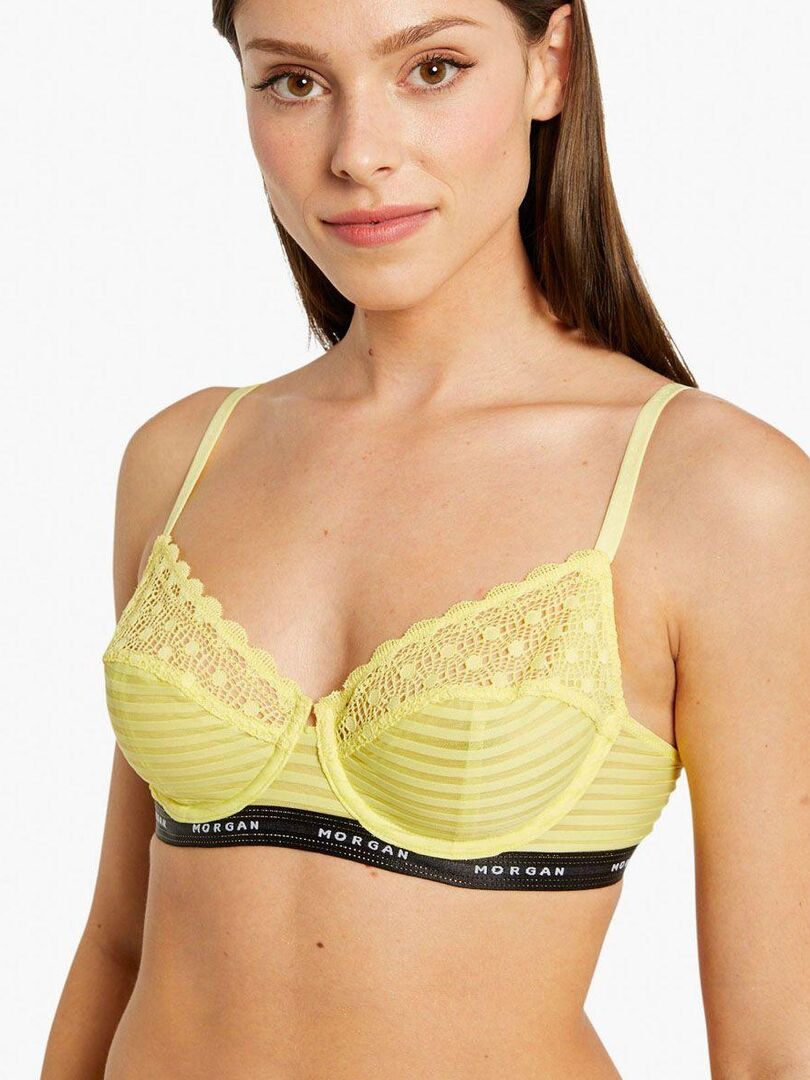 Soutien gorge à armatures LILY Morgan Lingerie Jaune Kiabi 33 00