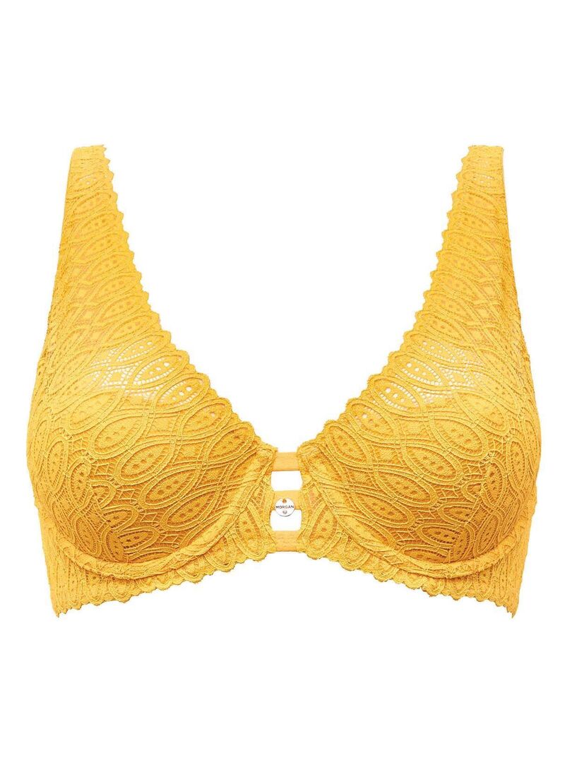 Soutien Gorge Ampliforme Coque Moul E Jeanne Morgan Lingerie Jaune