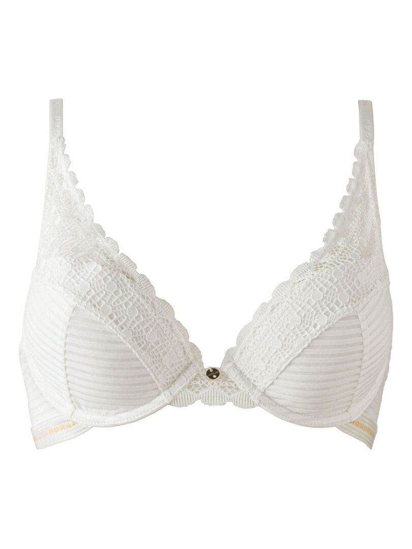 Soutien Gorge Ampliforme Coque Moul E Lily Morgan Lingerie Blanc