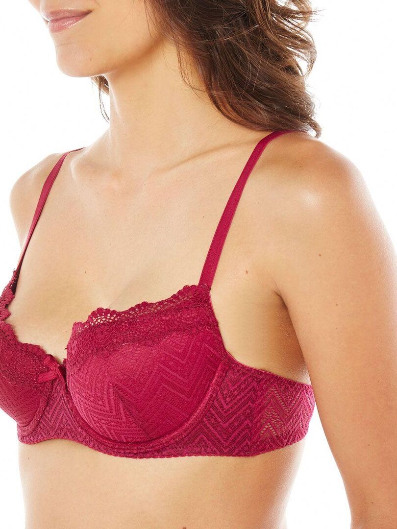 Soutien gorge ampliforme coque moulée PAPOTAGES Pomm Poire Violet