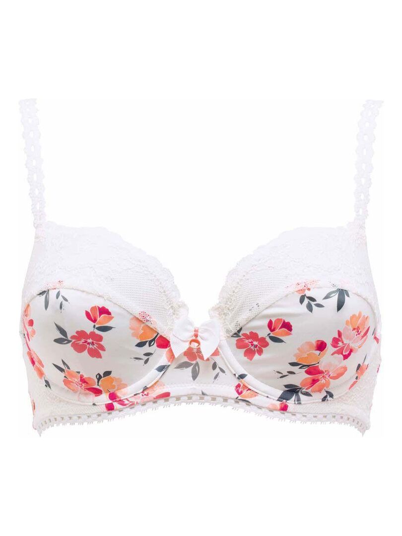 Soutien Gorge Corbeille Aquarelle Brigitte Bardot Lingerie Blanc