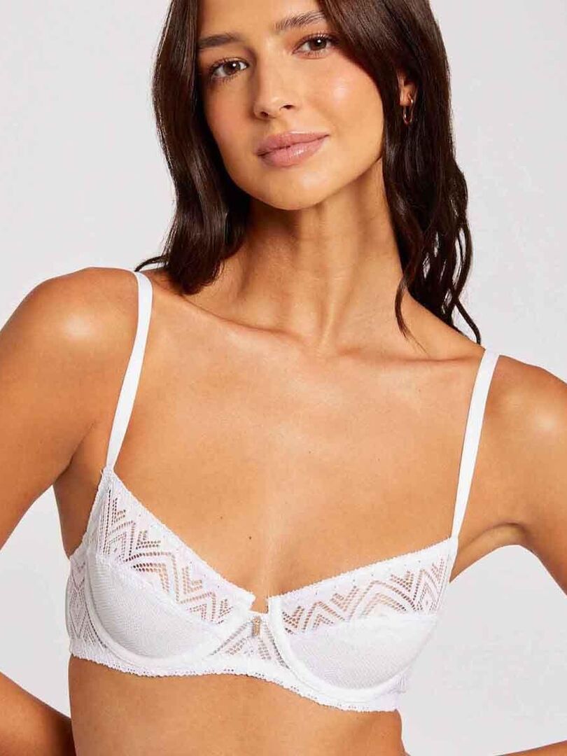 Soutien Gorge Corbeille KIM Morgan Lingerie Blanc Kiabi 30 00