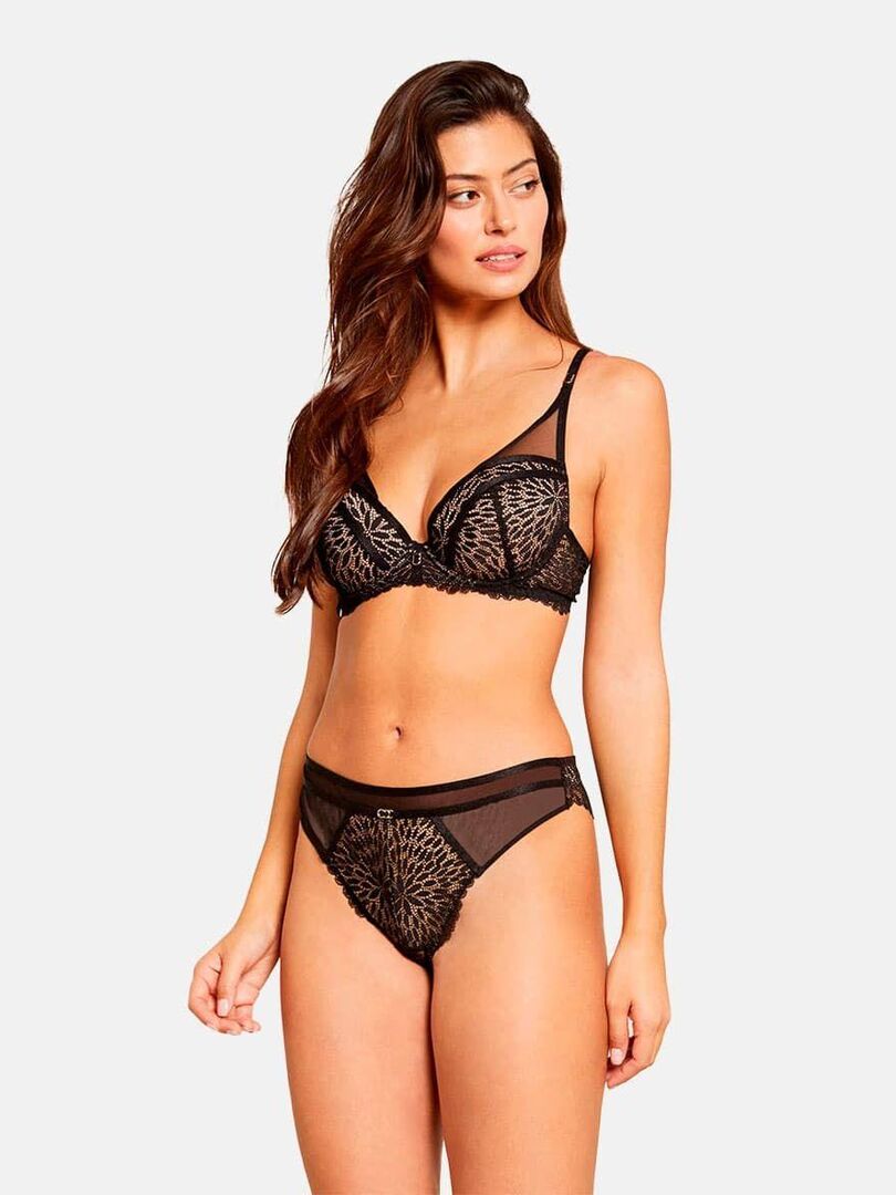 Soutien Gorge Corbeille YASMINE Morgan Lingerie Noir Kiabi 32 00