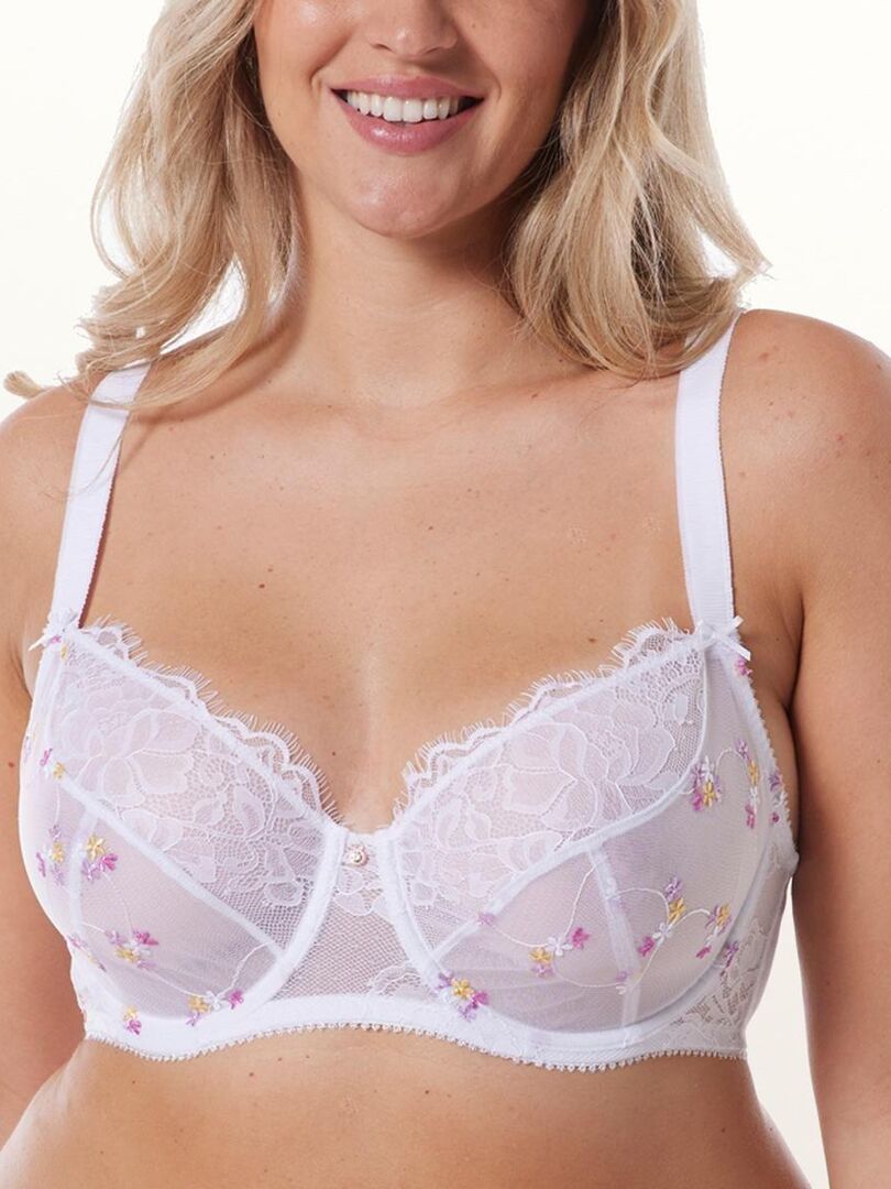 Soutien Gorge Grand Maintien Frenchy Brigitte Bardot Lingerie Blanc