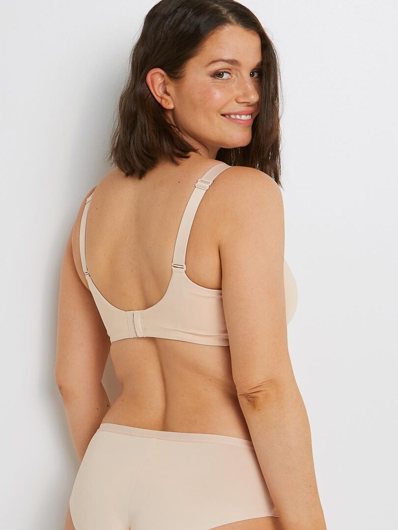 Soutien Gorge Grands Bonnets Invisible Rougegorge Lingerie Beige