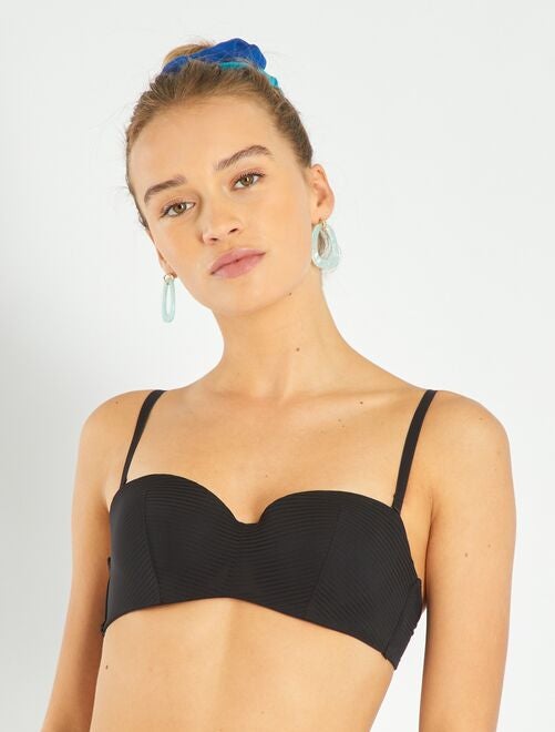 Soldes Soutien Gorge Bandeau Soutien Gorges Sans Bretelles Noir Kiabi