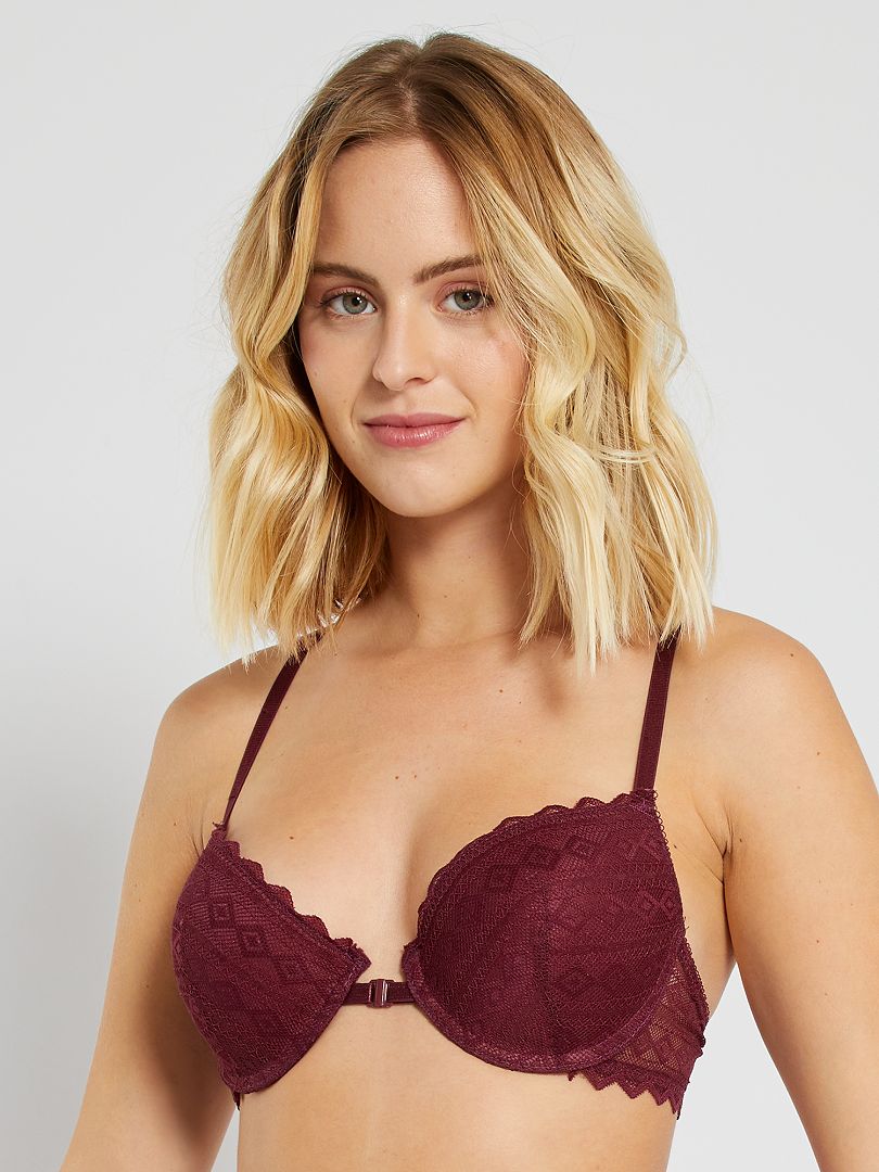 Soutien Gorge Push Up Mojito Lingerie Bordeaux Kiabi