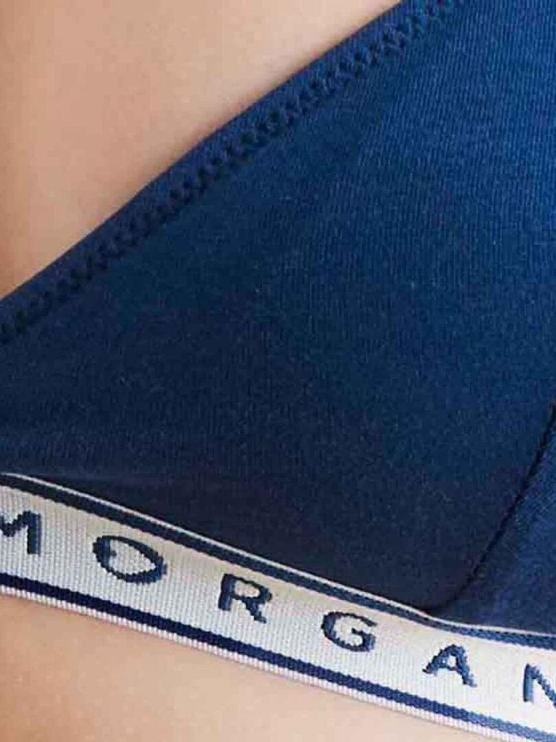 Soutien Gorge Triangle Coques Amovibles Isa Morgan Junior Bleu