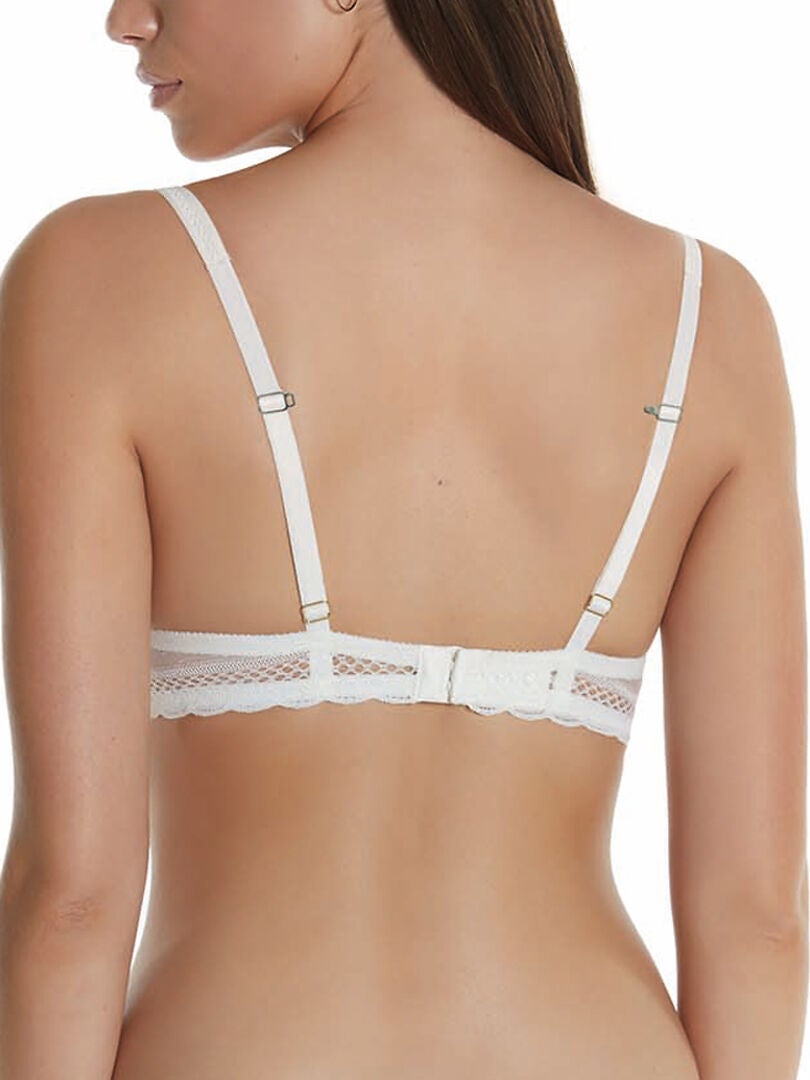 Soutien Gorge Triangle Plongeant Mia Ecru Kiabi