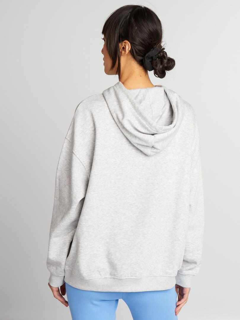 Sweat Capuche Paris Gris Kiabi