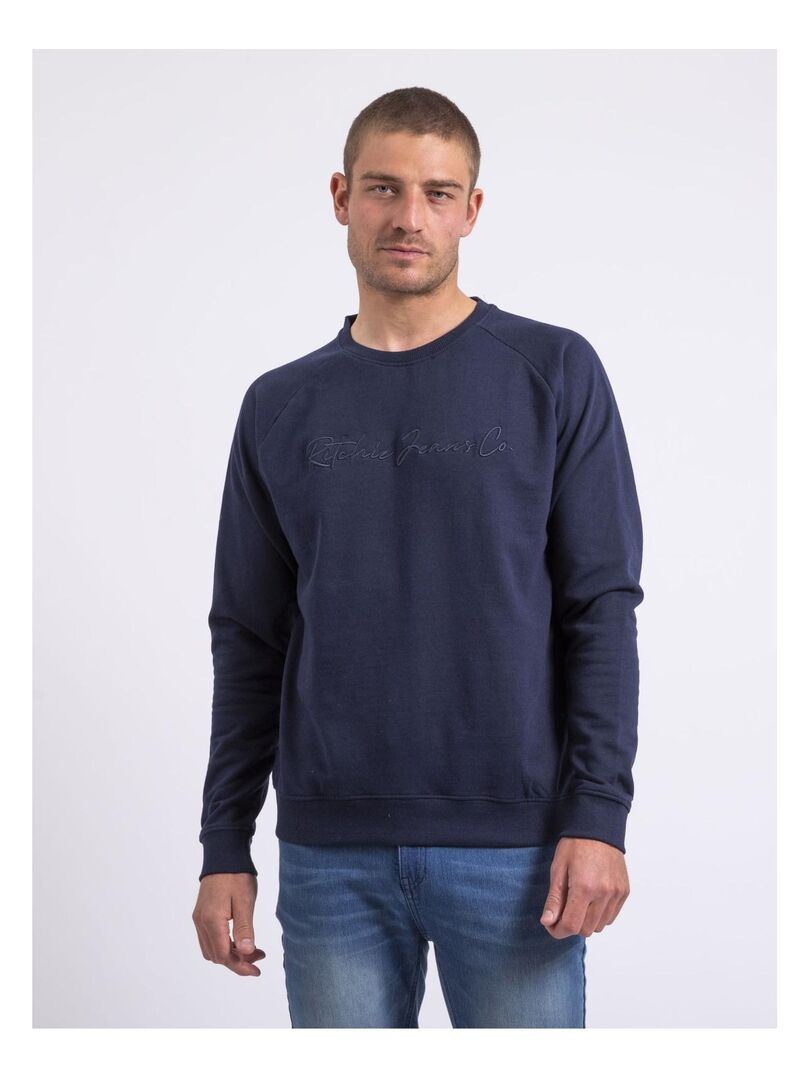 Sweat Col Rond WINAMOK Bleu Marine Kiabi 29 99