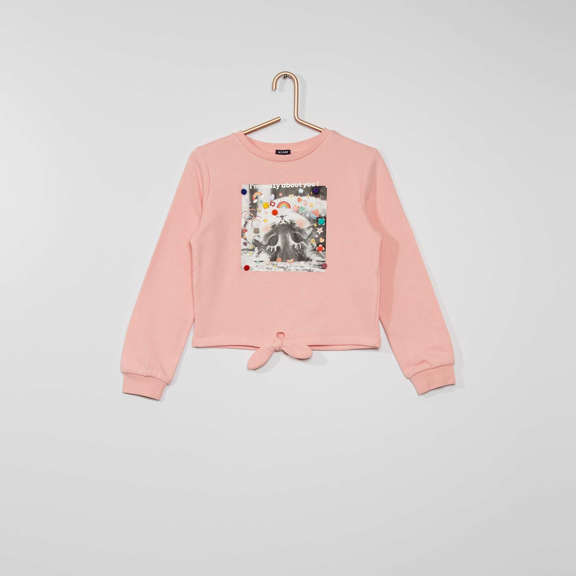 Sweat Ludique Fille 3 12 Ans Rose Kiabi 10 00