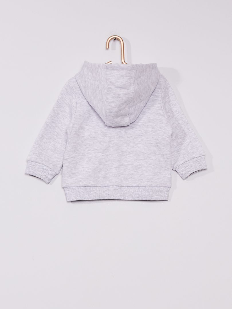 Sweat Zipp Capuche Gris Chin Kiabi