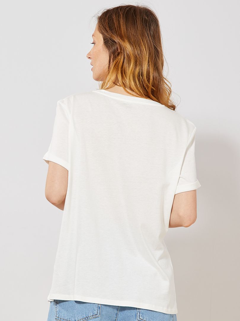 T Shirt Blanc Kiabi