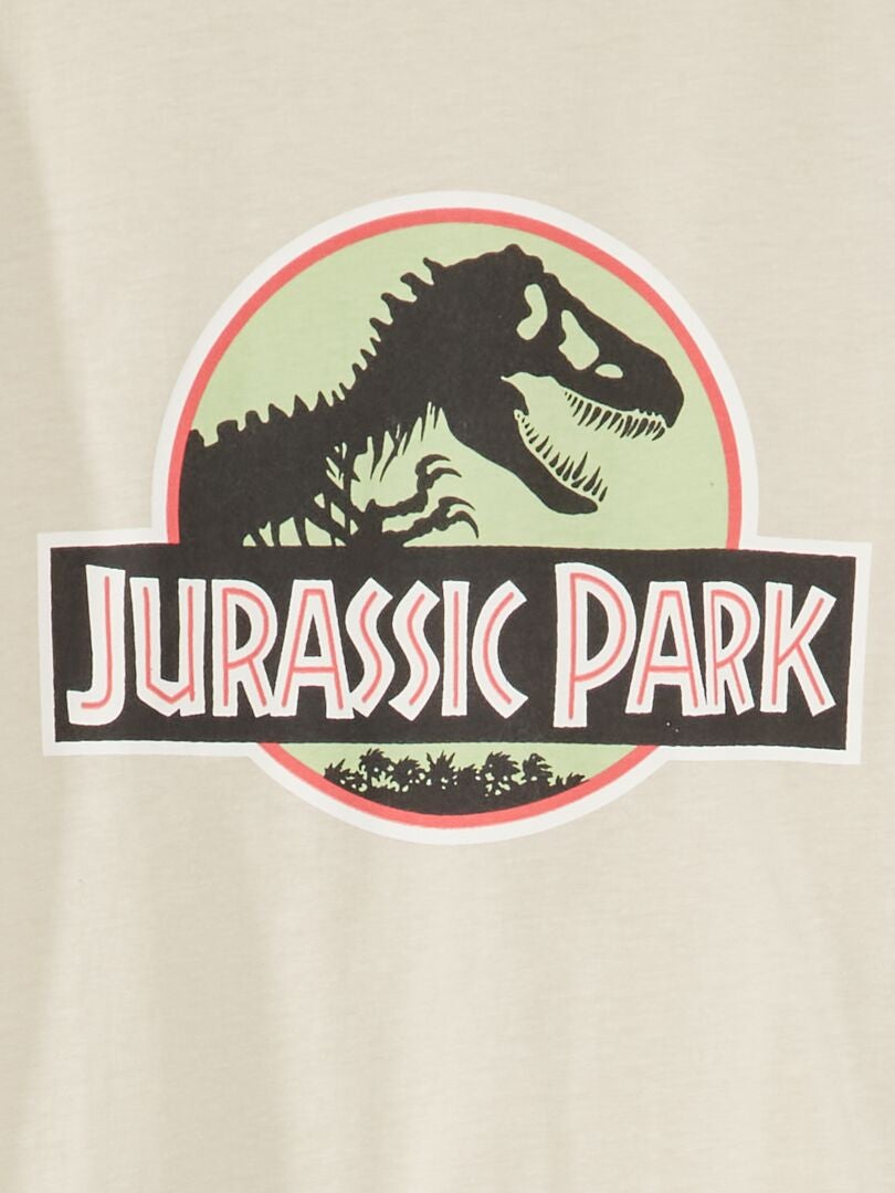 T Shirt Jurassic Park Manches Longues Ecru Kiabi 6 00