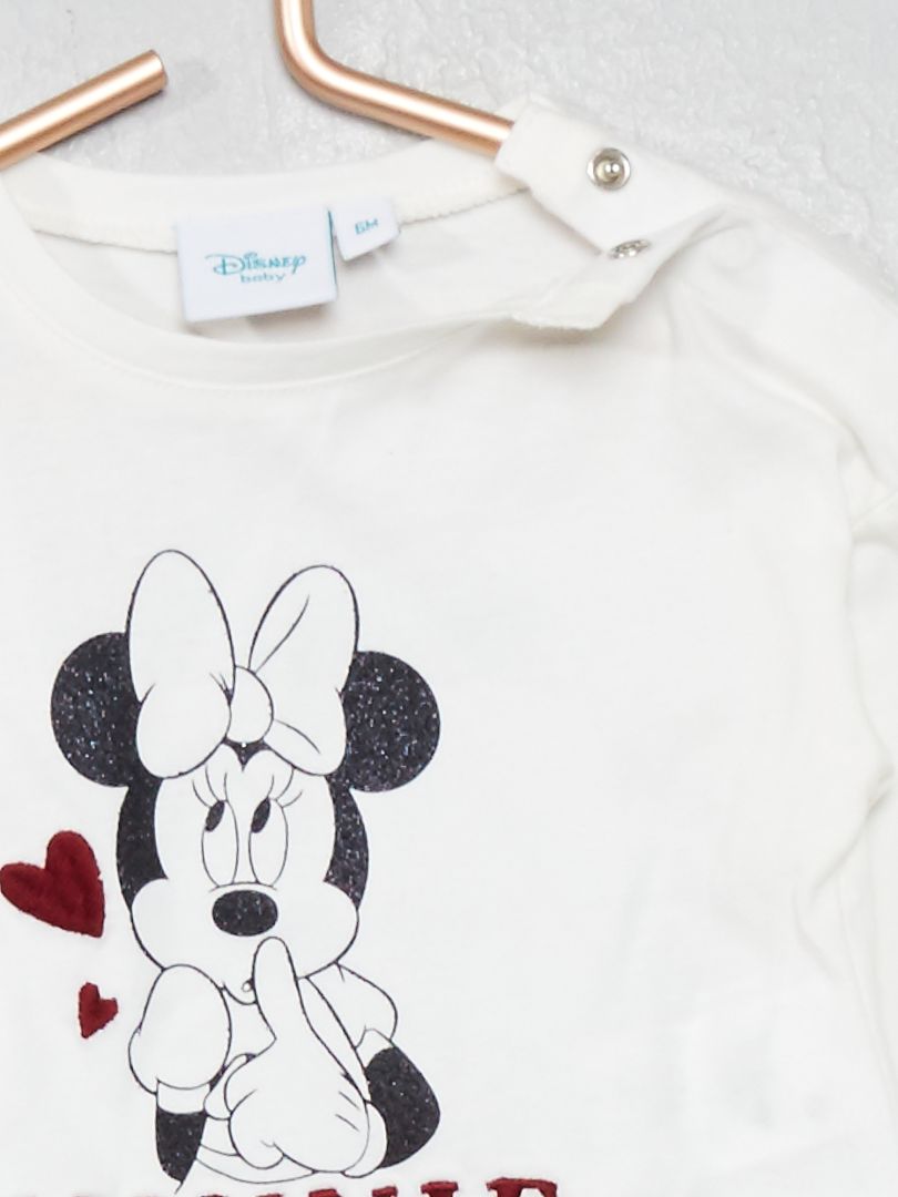 T Shirt Minnie Blanc Kiabi