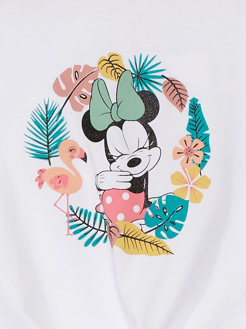 T Shirt Minnie Mouse Blanc Kiabi