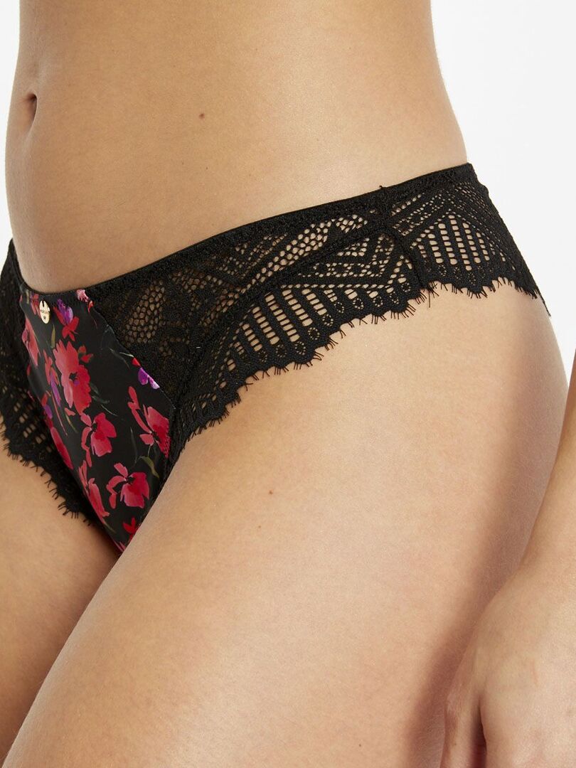 Tanga LOREN Morgan Lingerie Noir Kiabi 17 00