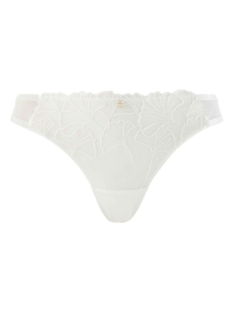 Tanga Maud Morgan Lingerie Blanc Kiabi