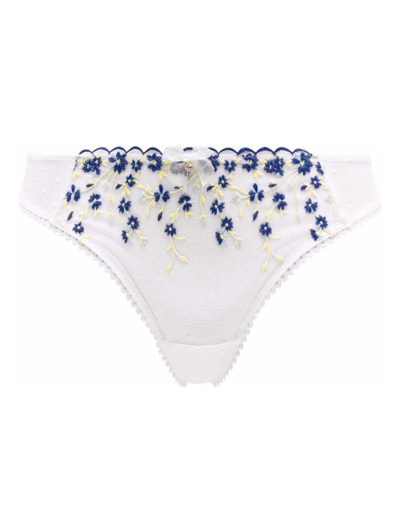 Tanga Poeme Brigitte Bardot Lingerie Bleu Kiabi