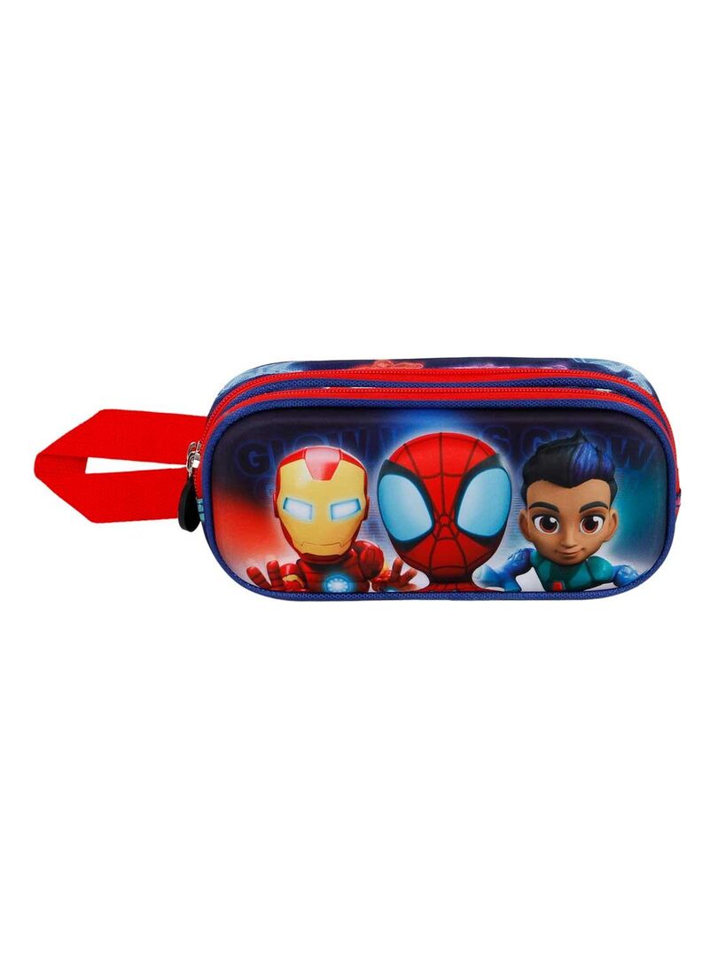 Trousse Double D Spiderman Glow Bleu Kiabi