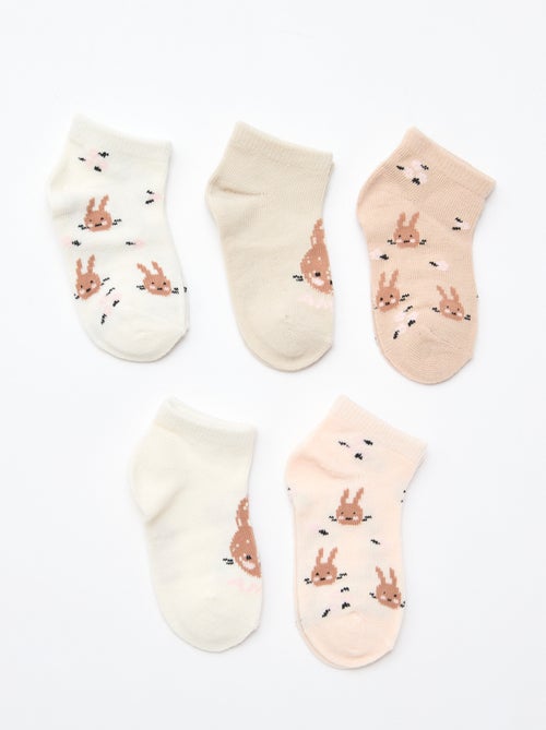 - Lot de 5 paires de chaussettes invisibles - Kiabi