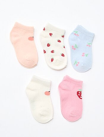 - Lot de 5 paires de chaussettes invisibles
