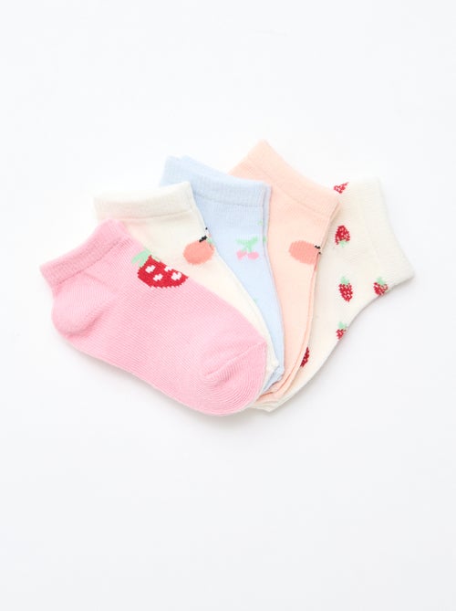 - Lot de 5 paires de chaussettes invisibles - Kiabi