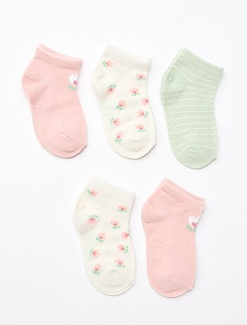 - Lot de 5 paires de chaussettes invisibles