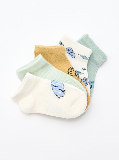 - Lot de 5 paires de chaussettes invisibles - Kiabi