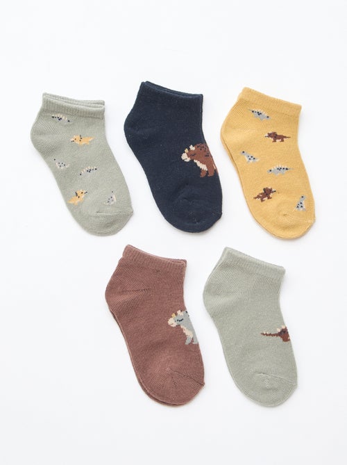 - Lot de 5 paires de chaussettes invisibles - Kiabi