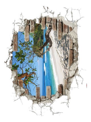 -Break Out- Sticker Décoration murale - 50x70cm