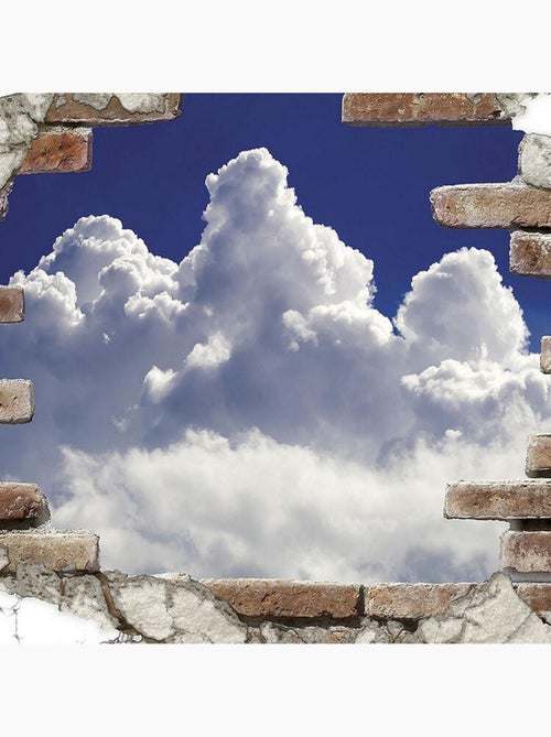 -Break Out Clouds-, Sticker Décoration Murale - 100x70 cm - Kiabi