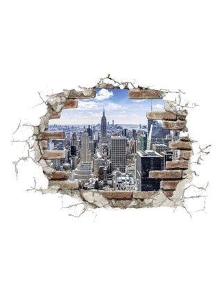 -Break Out NYC-, Sticker Décoration Murale - 100x70 cm