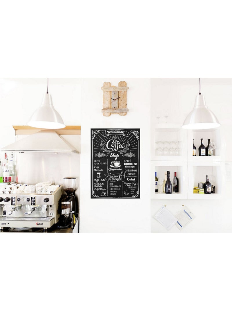 -Coffeeshop- Sticker Décoration murale Café - 50x70cm Multicolore - Kiabi