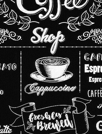 -Coffeeshop- Sticker Décoration murale Café - 50x70cm