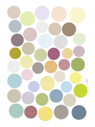 -Dots- Sticker Décoration murale Points Multicolores - 50x70cm