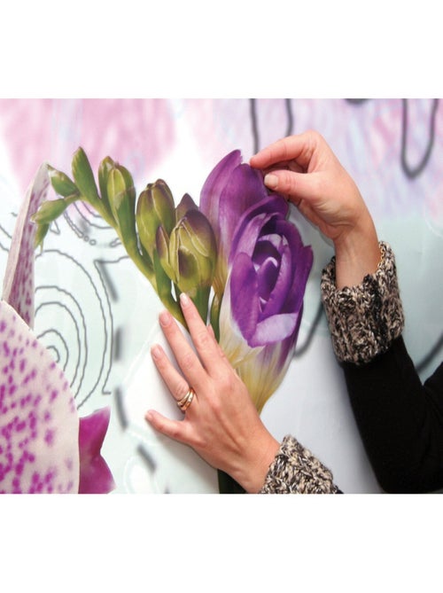 -Fiore-, Sticker Décoration Murale - 50 x 70 cm - Kiabi